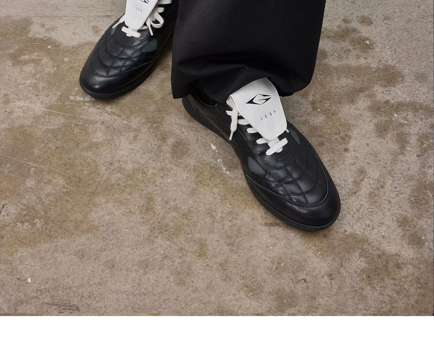 Genuine Leather German Trainer Casual Sneakers