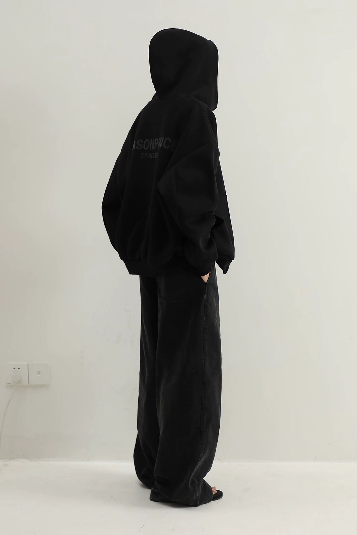 MASONPRINCE Reflective Graphic Heavyweight Hoodie