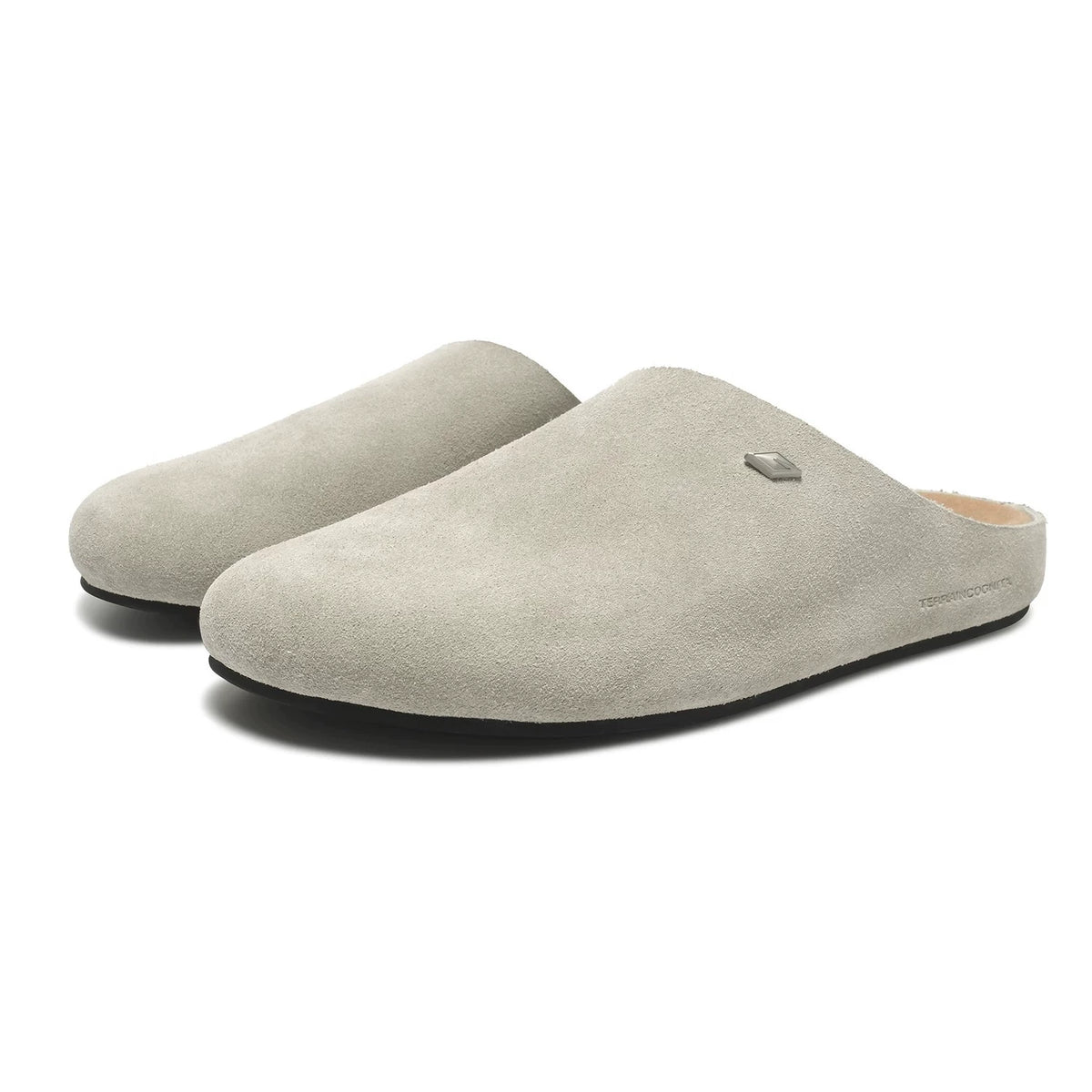 Suede Clogs with Cushioned Footbed