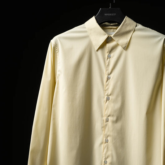 Machine-Washable Merino Wool Blend Minimalist Shirt