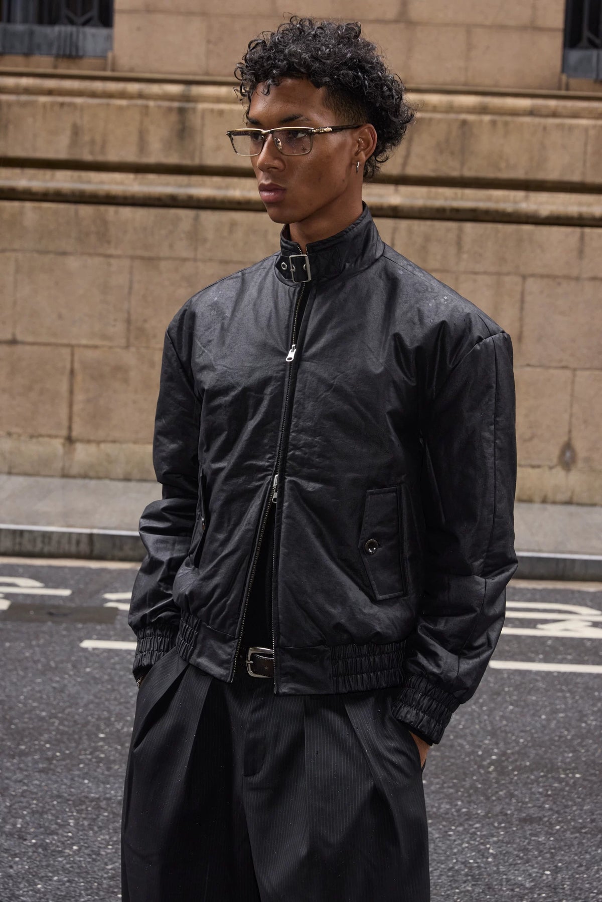 VLABMADE Reversible Waxed Harrington Jacket