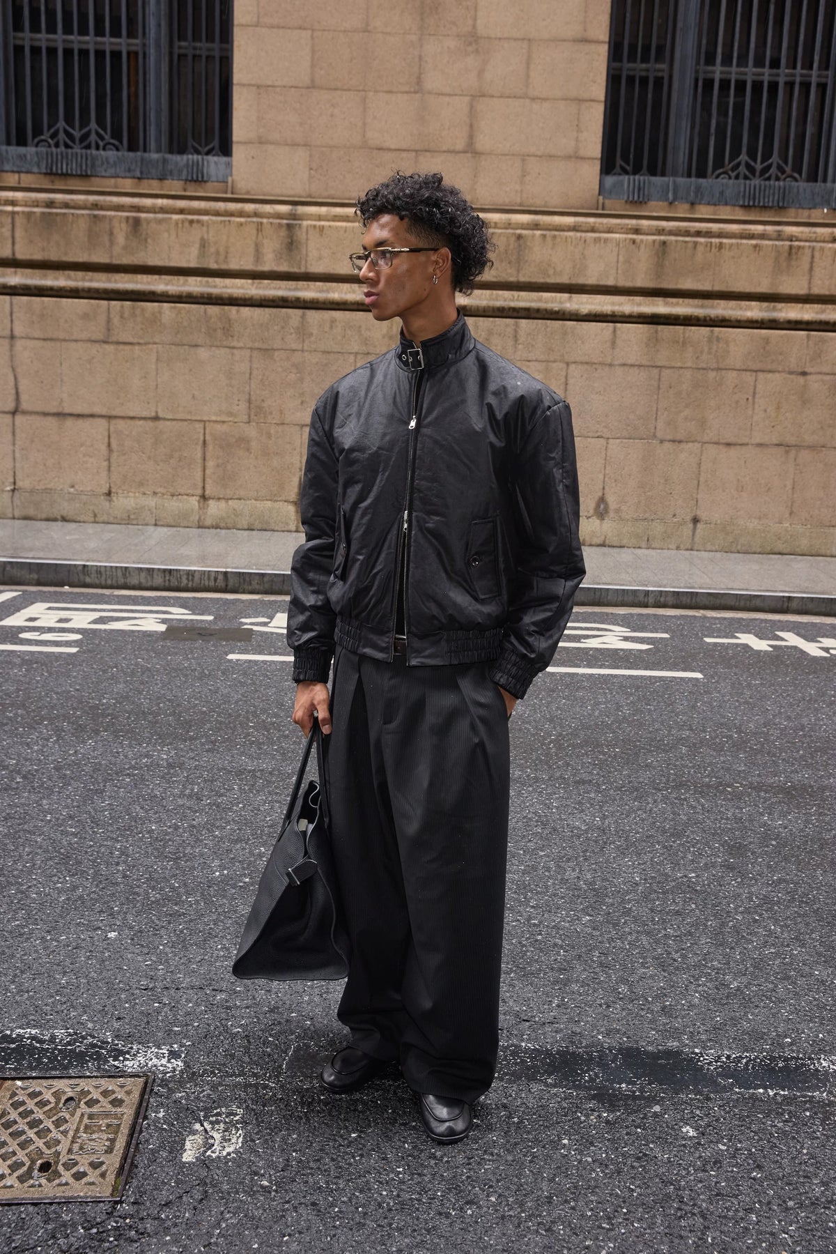 VLABMADE Reversible Waxed Harrington Jacket - 360 view 2