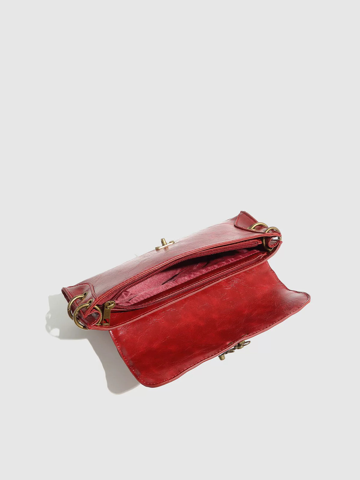 Antique Chain Lock Crossbody Bag product photo
