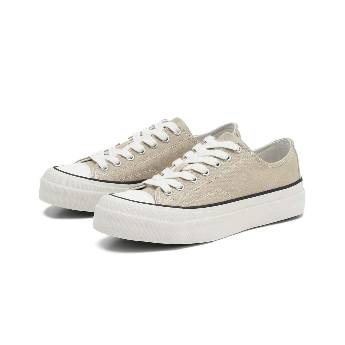 Platform Canvas Low-Top Sneakers