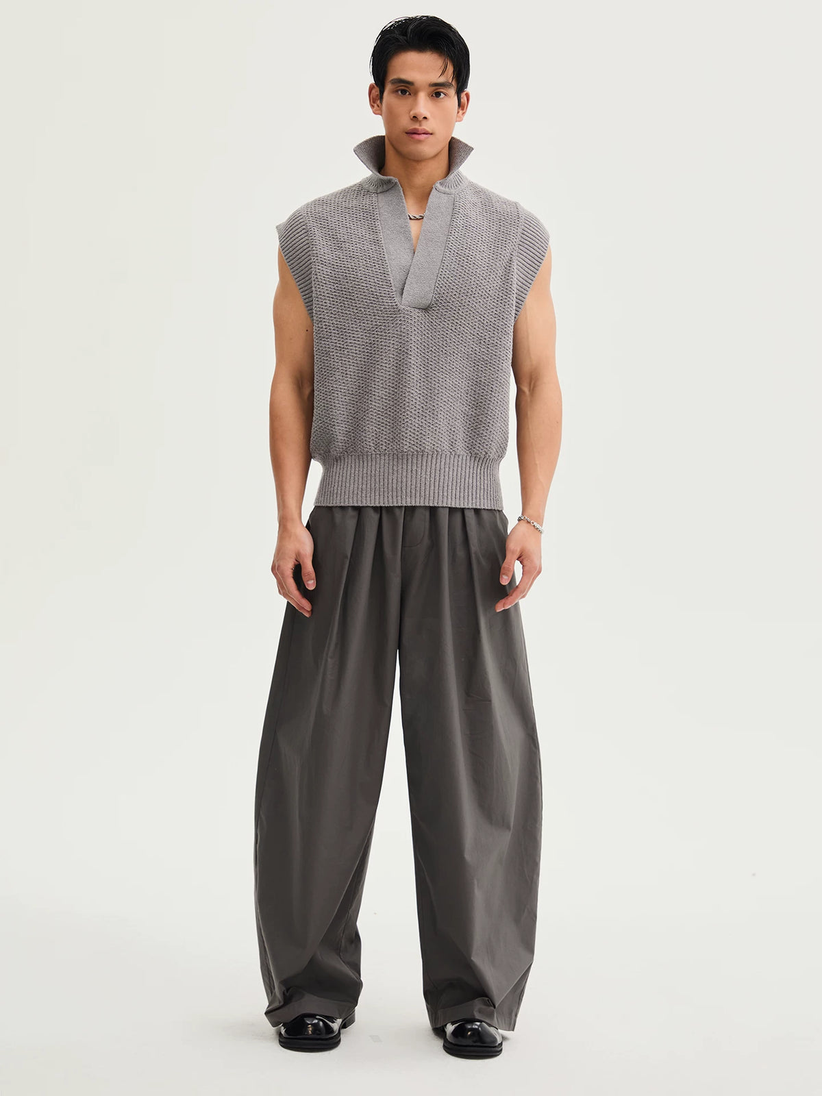 Unisex Relaxed Curved-Leg Lounge Pants