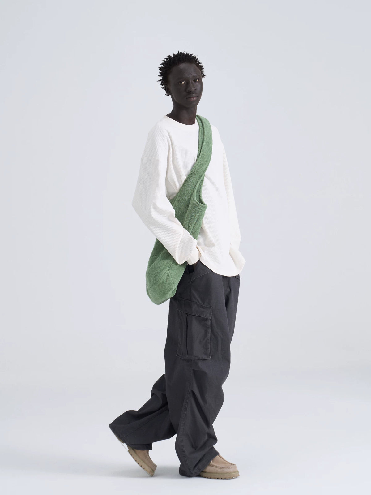 Washed Utility Cargo Pants model view