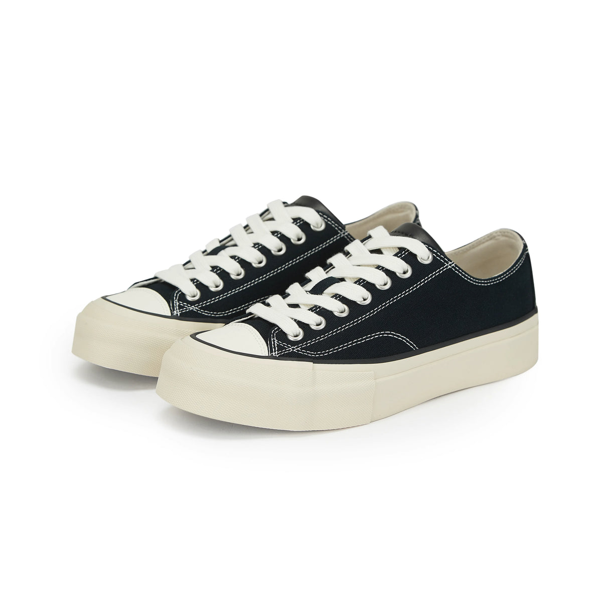 Platform Canvas Low-Top Sneakers