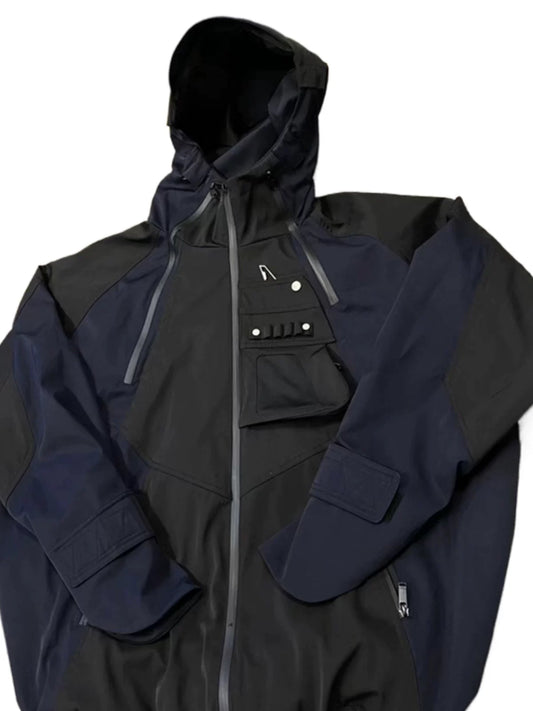 Color Block Hooded Utility Jacket product photo