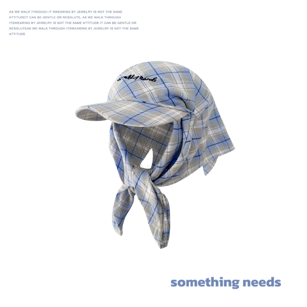 Plaid Bandana Cap for Women and Men, Adjustable Checkered Baseball Hat, Fashion Streetwear Headscarf, Casual Hip Hop Accessory