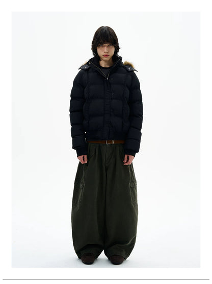 Faux Fur Hood Puffer Jacket product photo