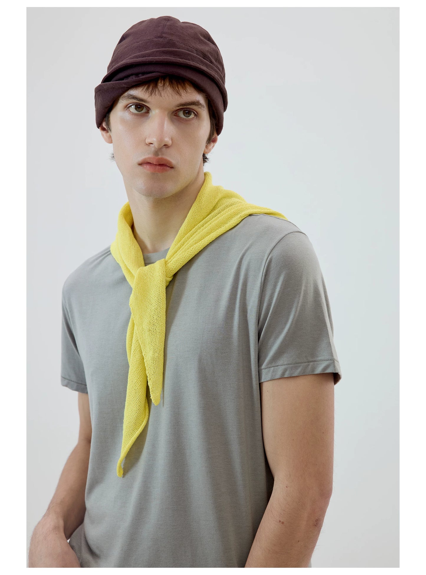 Vintage Linen Feel Sailor Bucket Hat with Turn-Up Brim