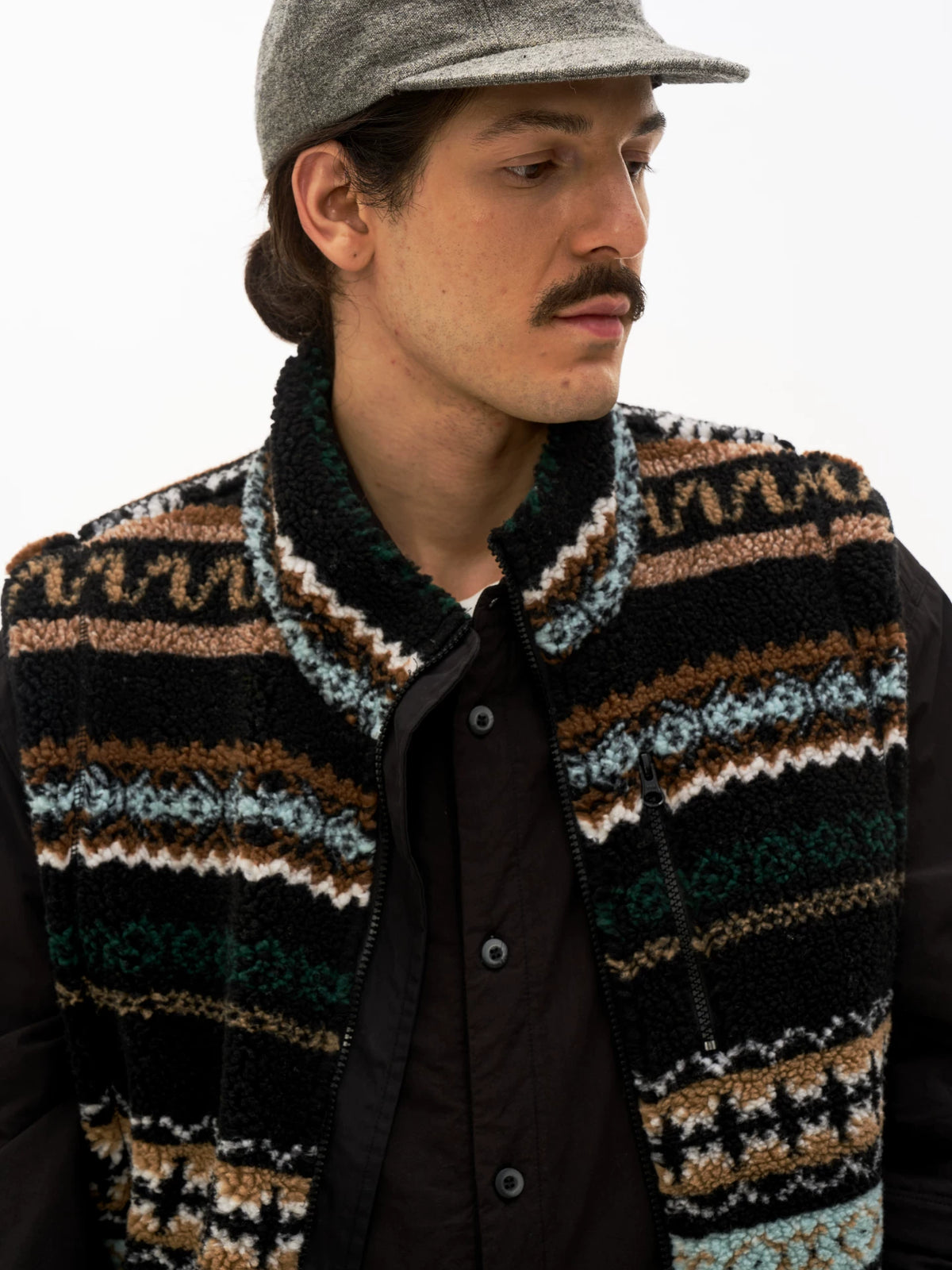 Reversible Fair Isle Fleece Vest