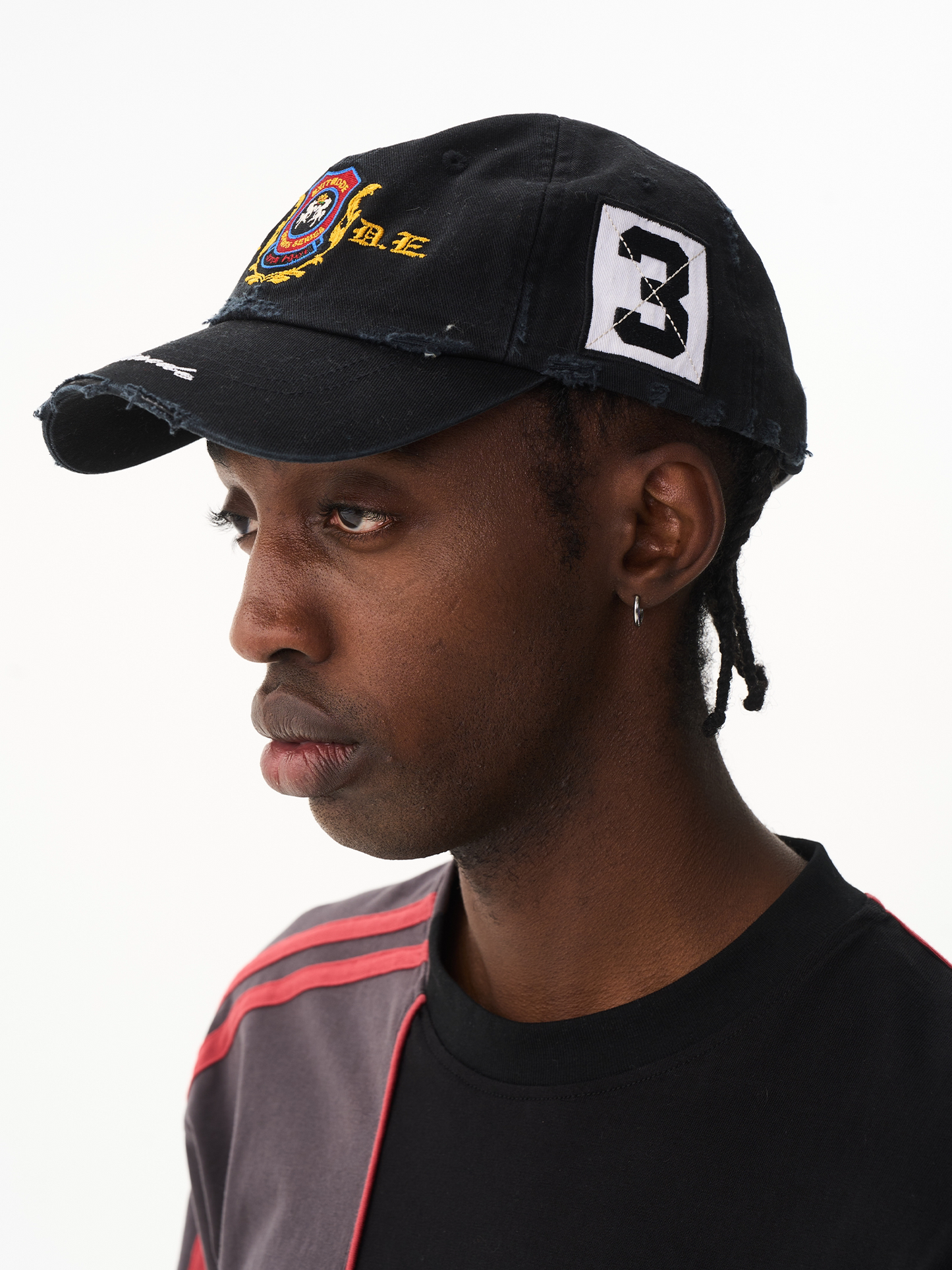 Vintage Washed Embroidered Patch Baseball Cap