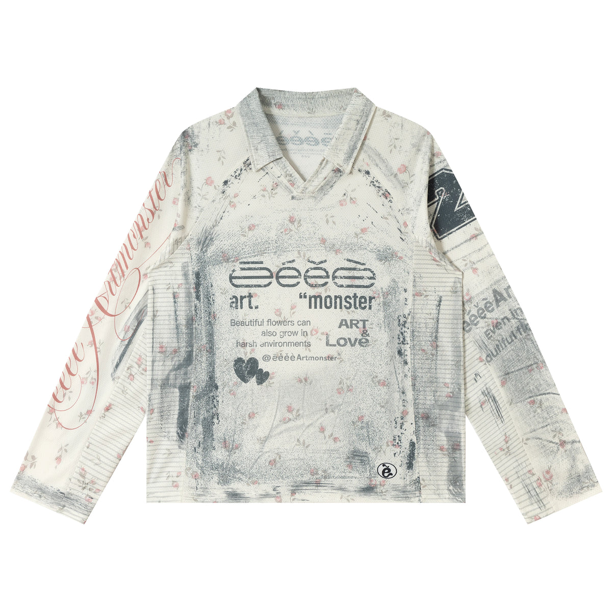 Printed Raglan Long Sleeve T-Shirt
