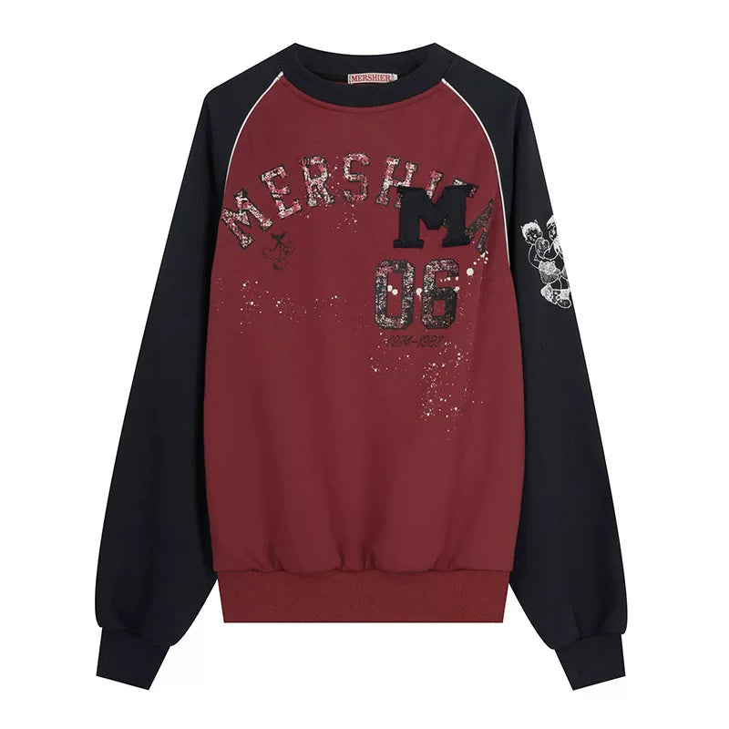 Red Raglan Sweatshirt - view 6