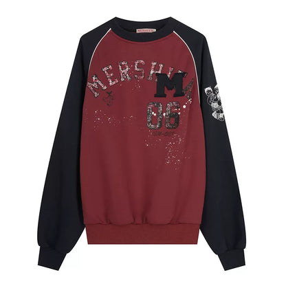 Red Raglan Sweatshirt - view 6