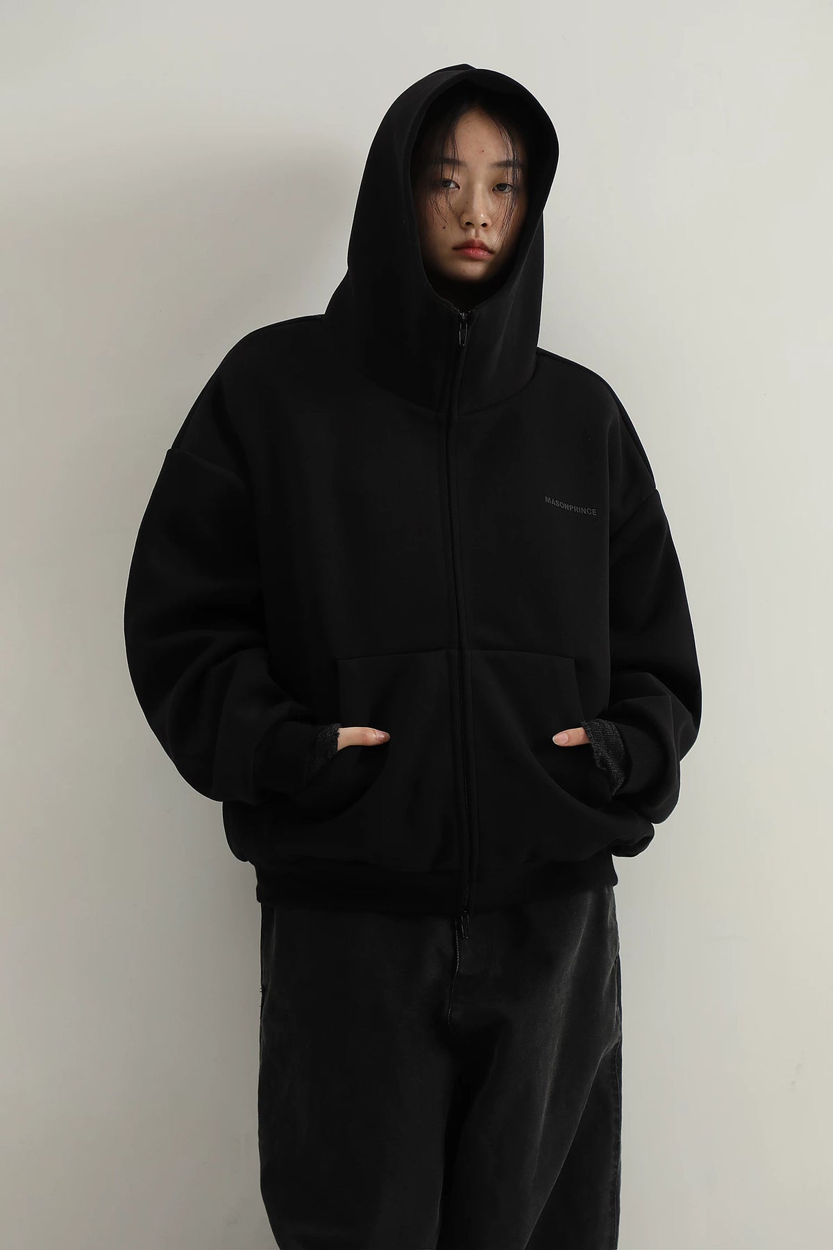 MASONPRINCE Reflective Graphic Heavyweight Hoodie