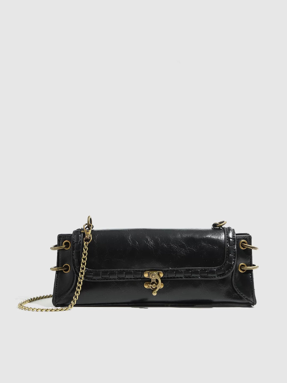 Antique Chain Lock Crossbody Bag product photo