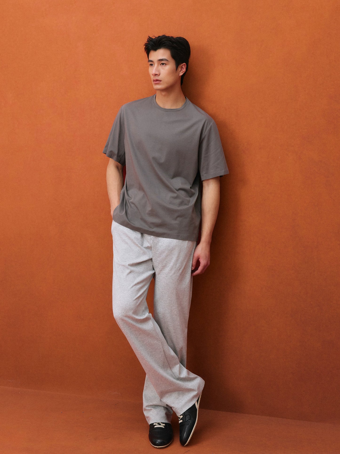 Vegetable-Tanned Calfskin Contrast German Trainer Sneakers