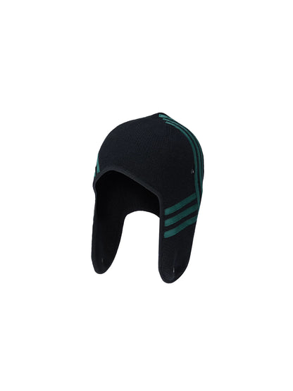 Cotton Knit Earflap Aviator Hat