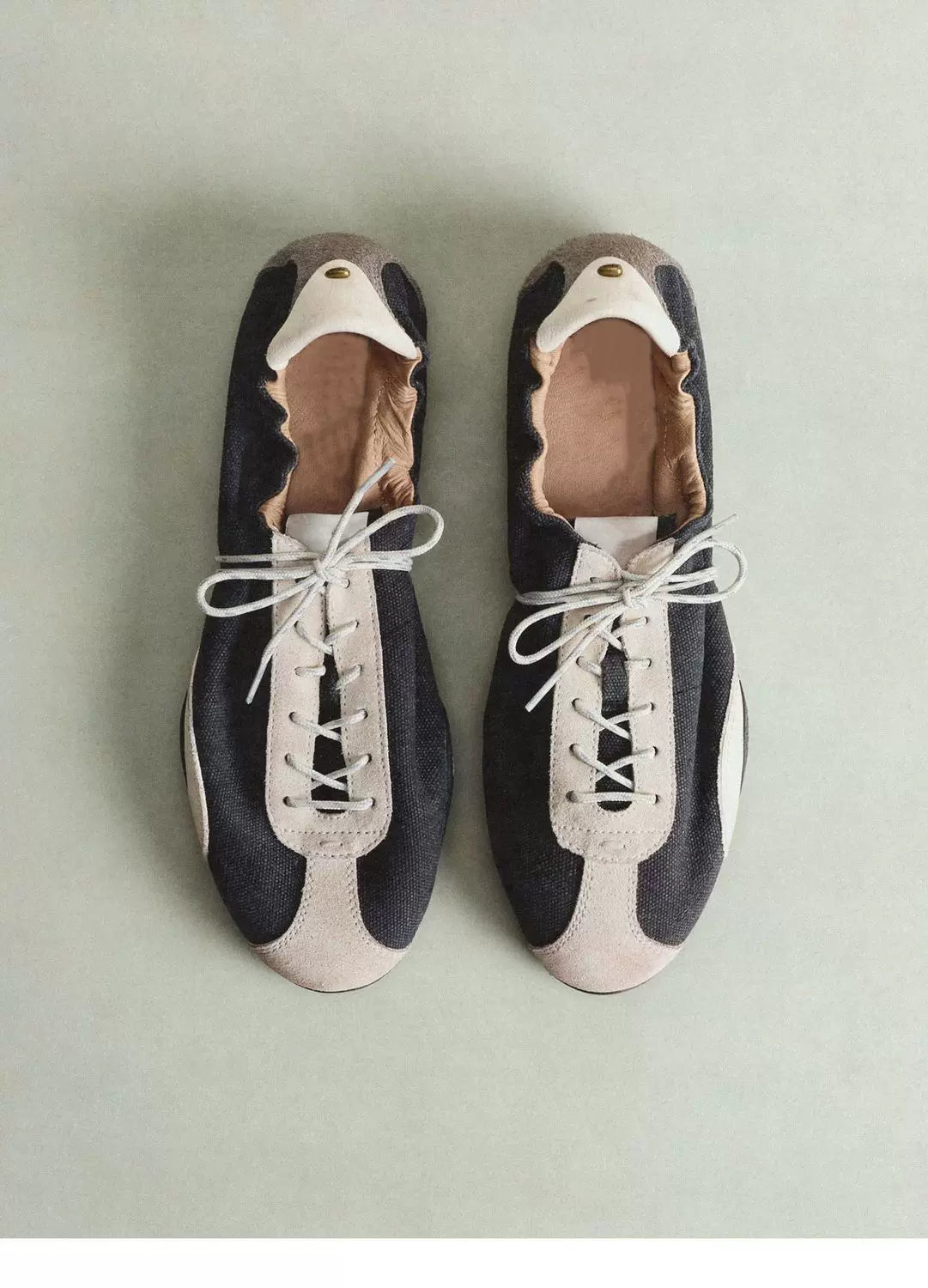Ruched Colorblock Trainer Sneakers
