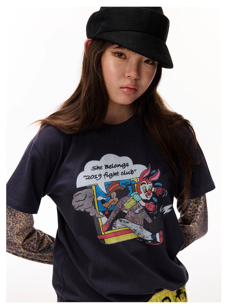 Layered Graphic Long Sleeve T-Shirt