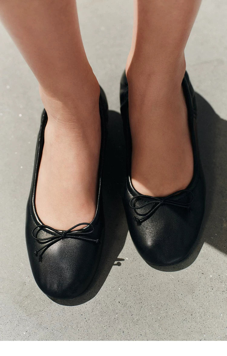 Women's Ruched Bow Block Heel Mary Jane Shoes