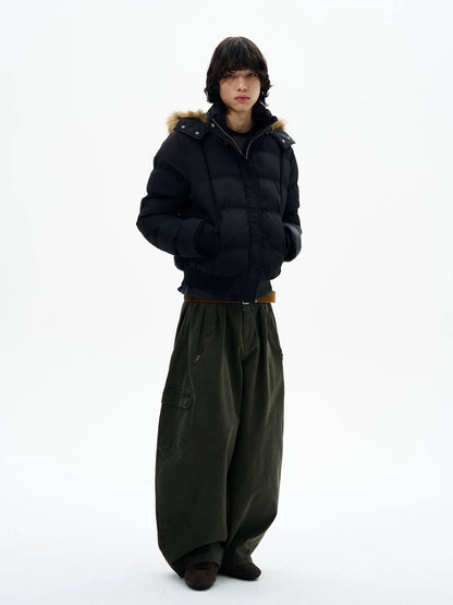 Faux Fur Hood Puffer Jacket product photo