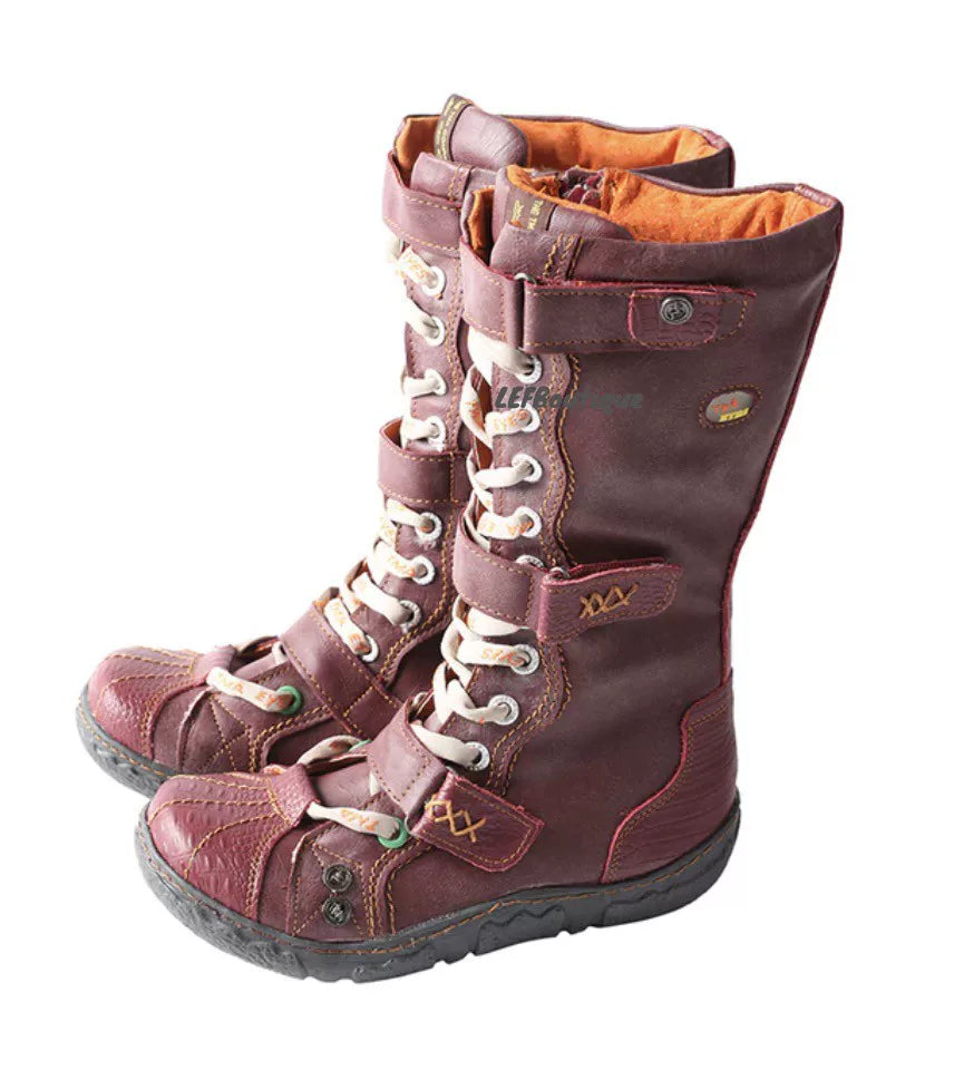 Lace Up Snow Boots