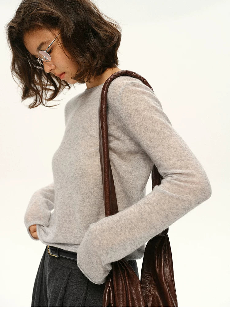 Wool & Alpaca Crew Neck Sweater - 360 view 10