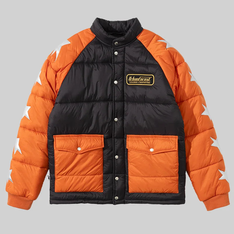 Star Print Puffer Jacket - view 1