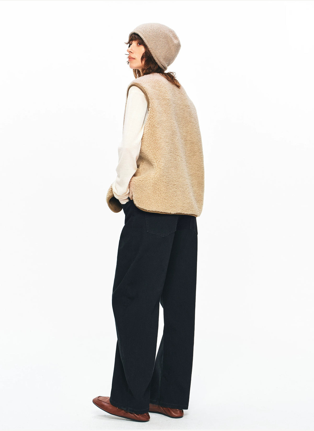 Reversible Wool Vest - 360 view 8