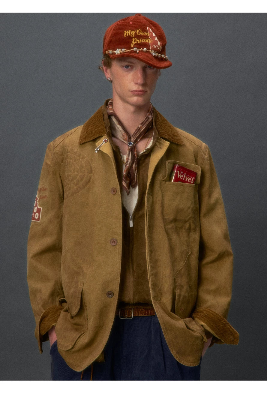 Vintage Turn-Up Brim Cotton Cap