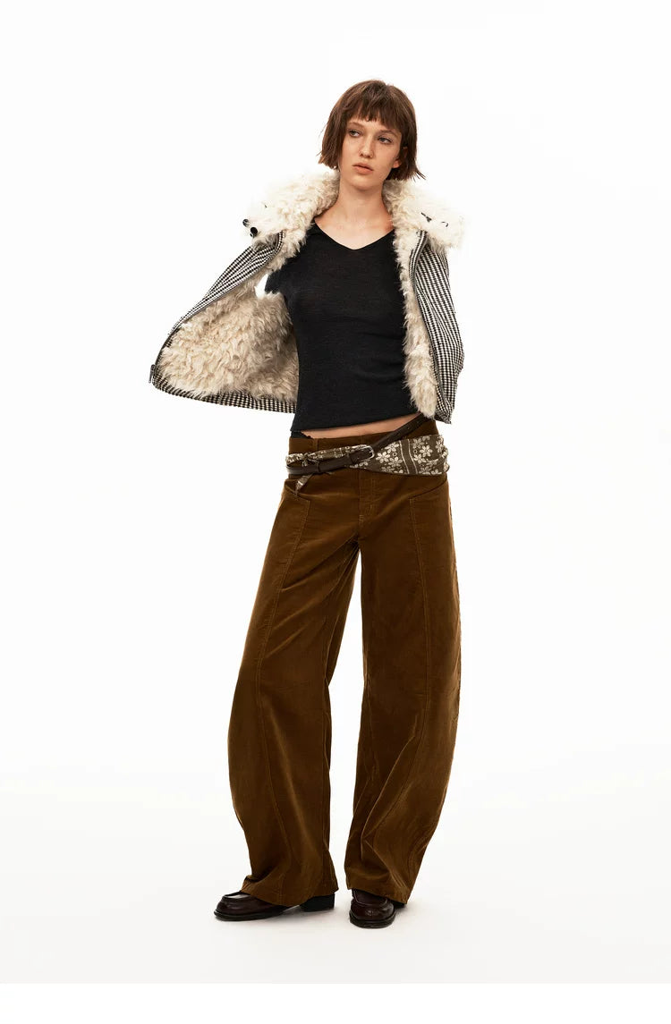 Reversible Check Fleece Vest - 360 view 16