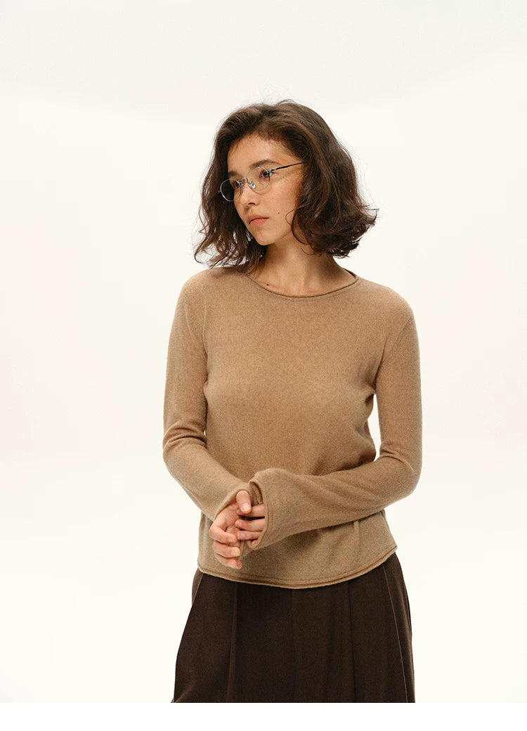 Wool & Alpaca Crew Neck Sweater - 360 view 3