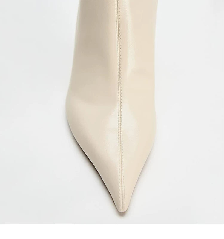 Women's Pointed Toe Stiletto Knee-High Boots