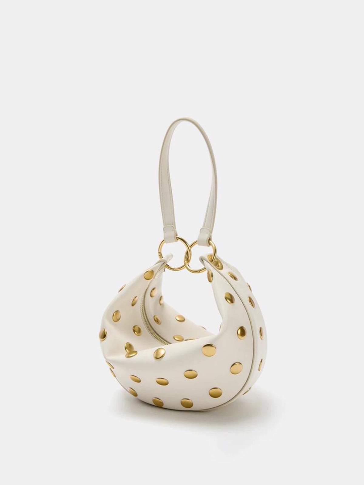 Studded Crescent Shoulder Bag detail