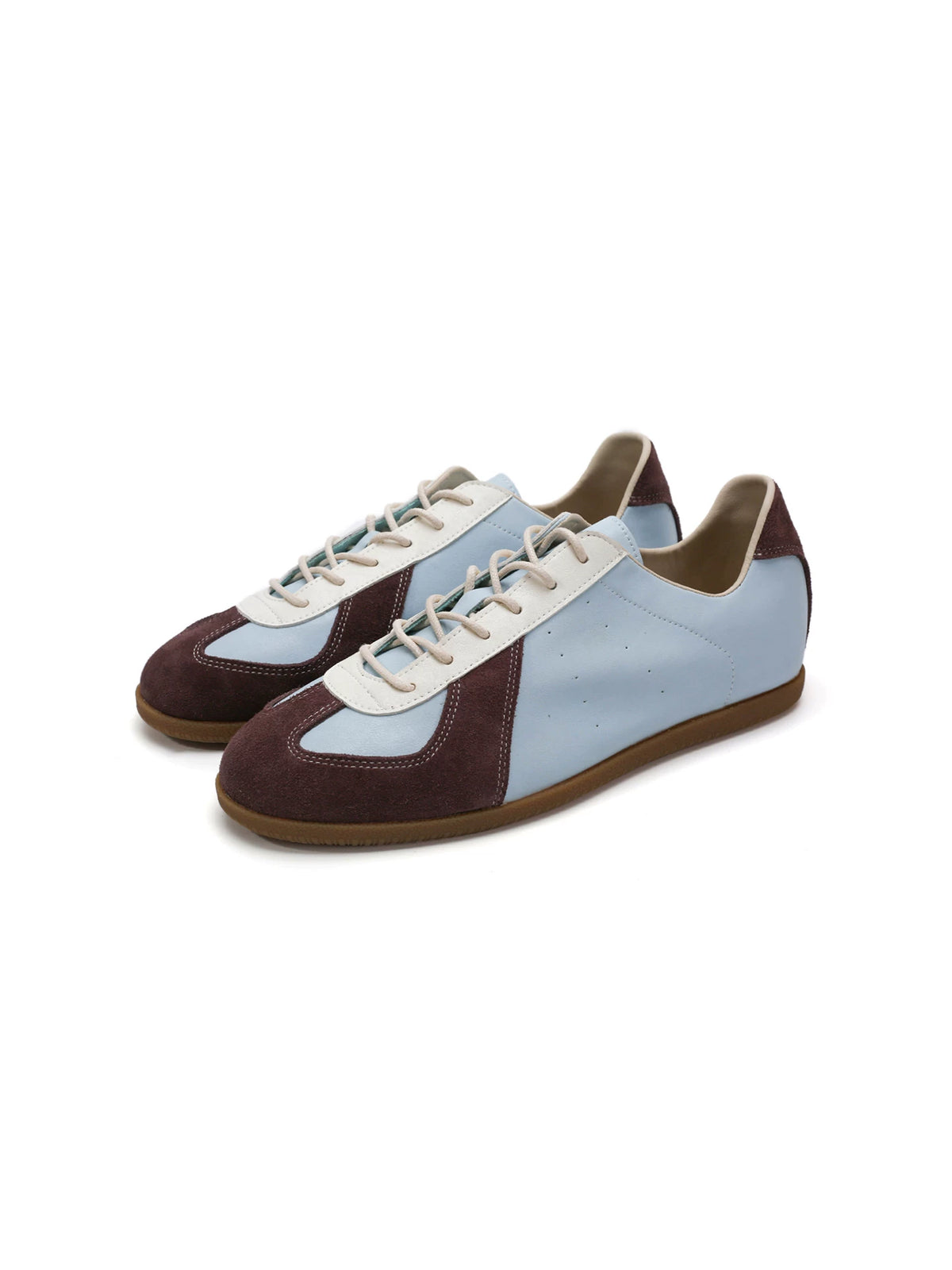 Cloudine Waxed Leather Low-Profile Trainer Sneakers