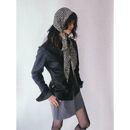 Leopard Print Mulberry Silk Scarf product photo