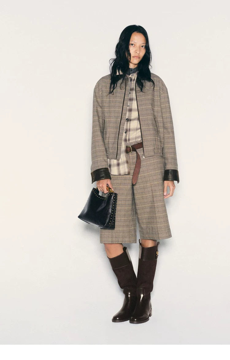 Women's Round Toe Block Heel Knee-High Boots