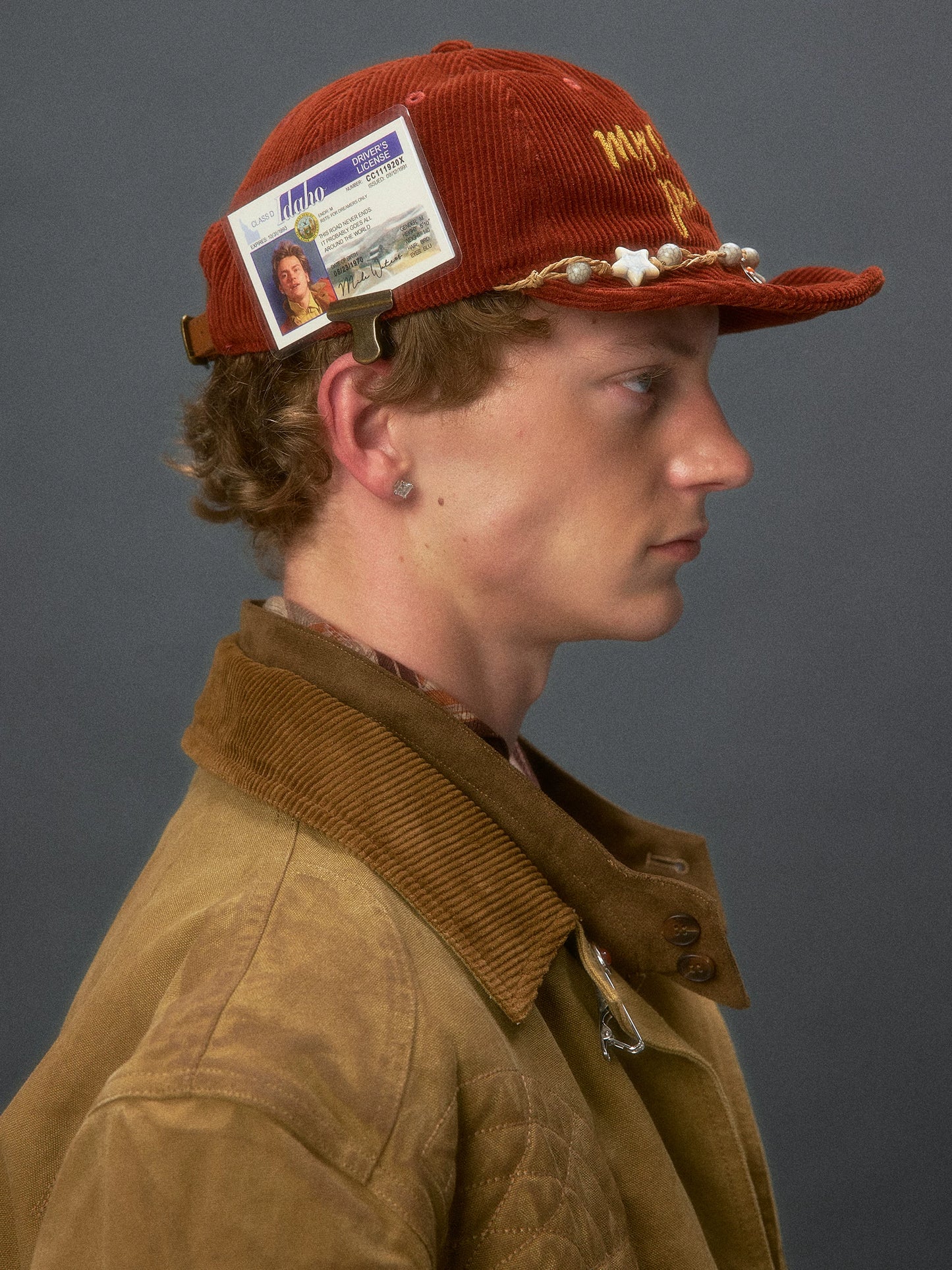 Vintage Turn-Up Brim Cotton Cap