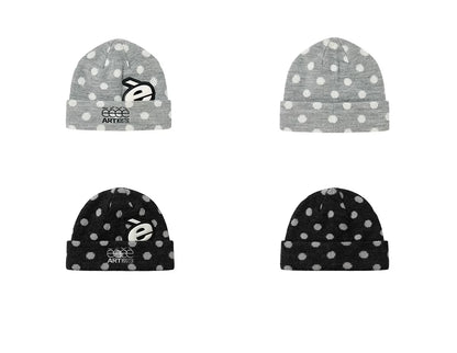 Polka Dot Knit Beanie