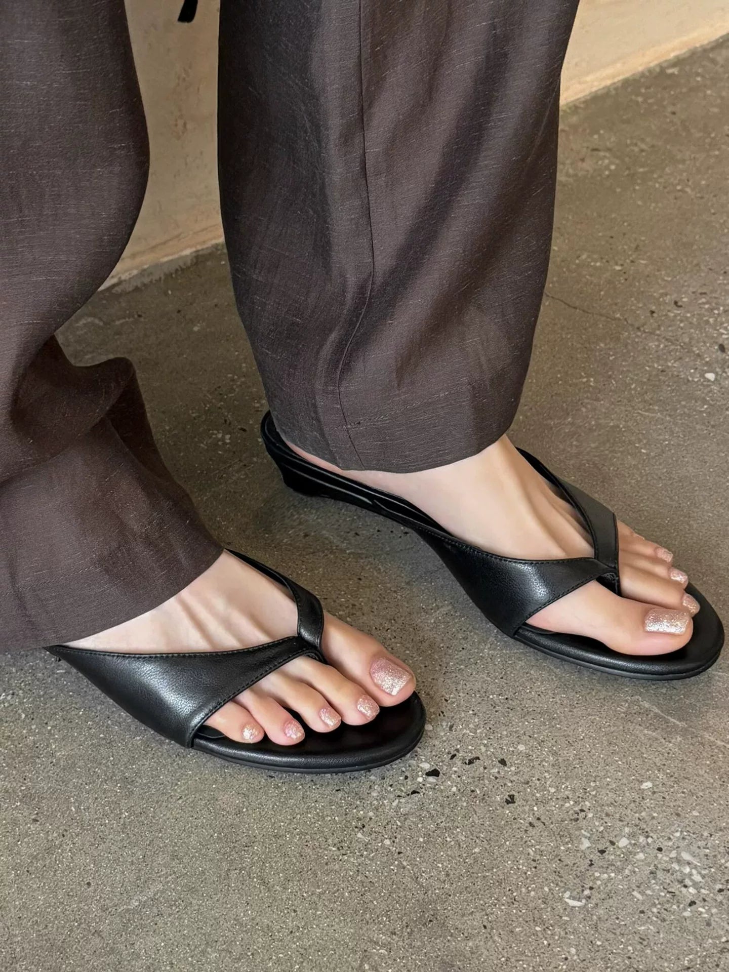 Korean Simple Wedge Sandals