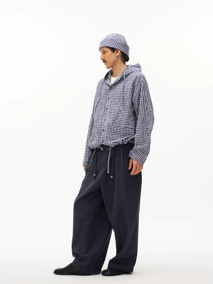 Hooded Drawstring Shirt Jacket product view