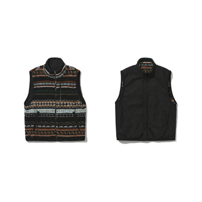 Reversible Fair Isle Fleece Vest