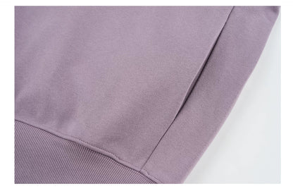 Relaxter Zip-Up-Hoodie mit Rauchdruck