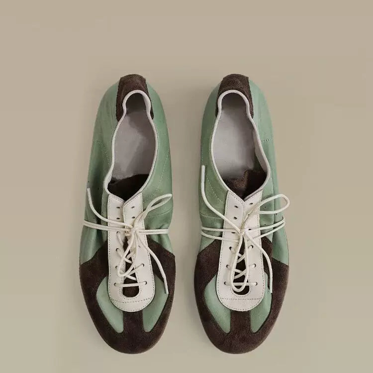 Artichoke Mixed-Leather Low-Profile Trainer Sneakers
