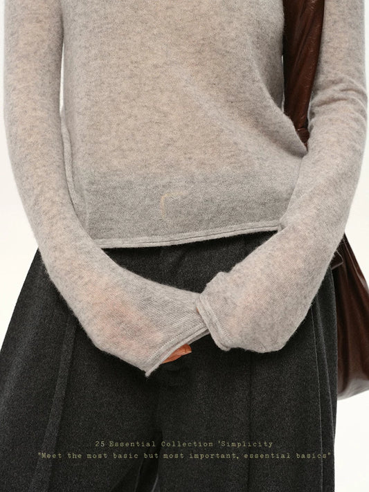 Wool & Alpaca Crew Neck Sweater