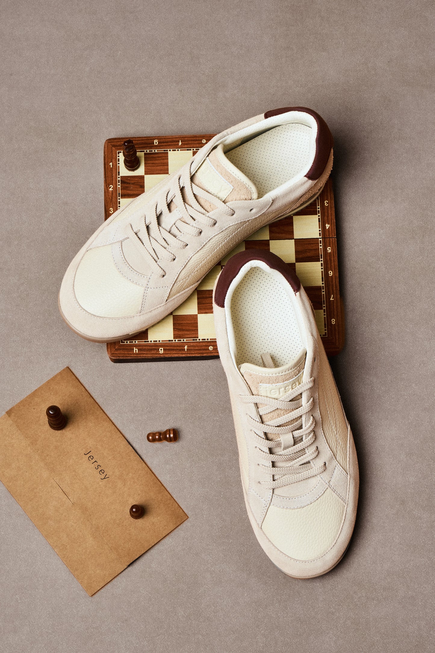 Men's Leather Platform German Trainer Sneakers