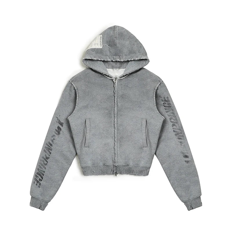 MASONPRINCE Remake Distressed Graphic Hoodie